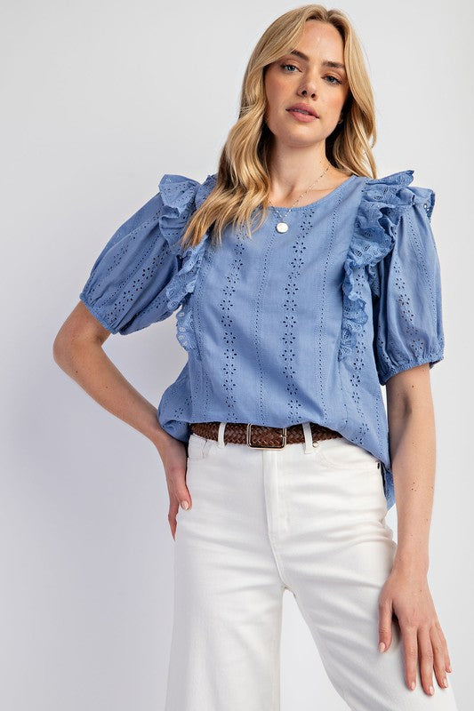 Parisian Ruffle - Denim