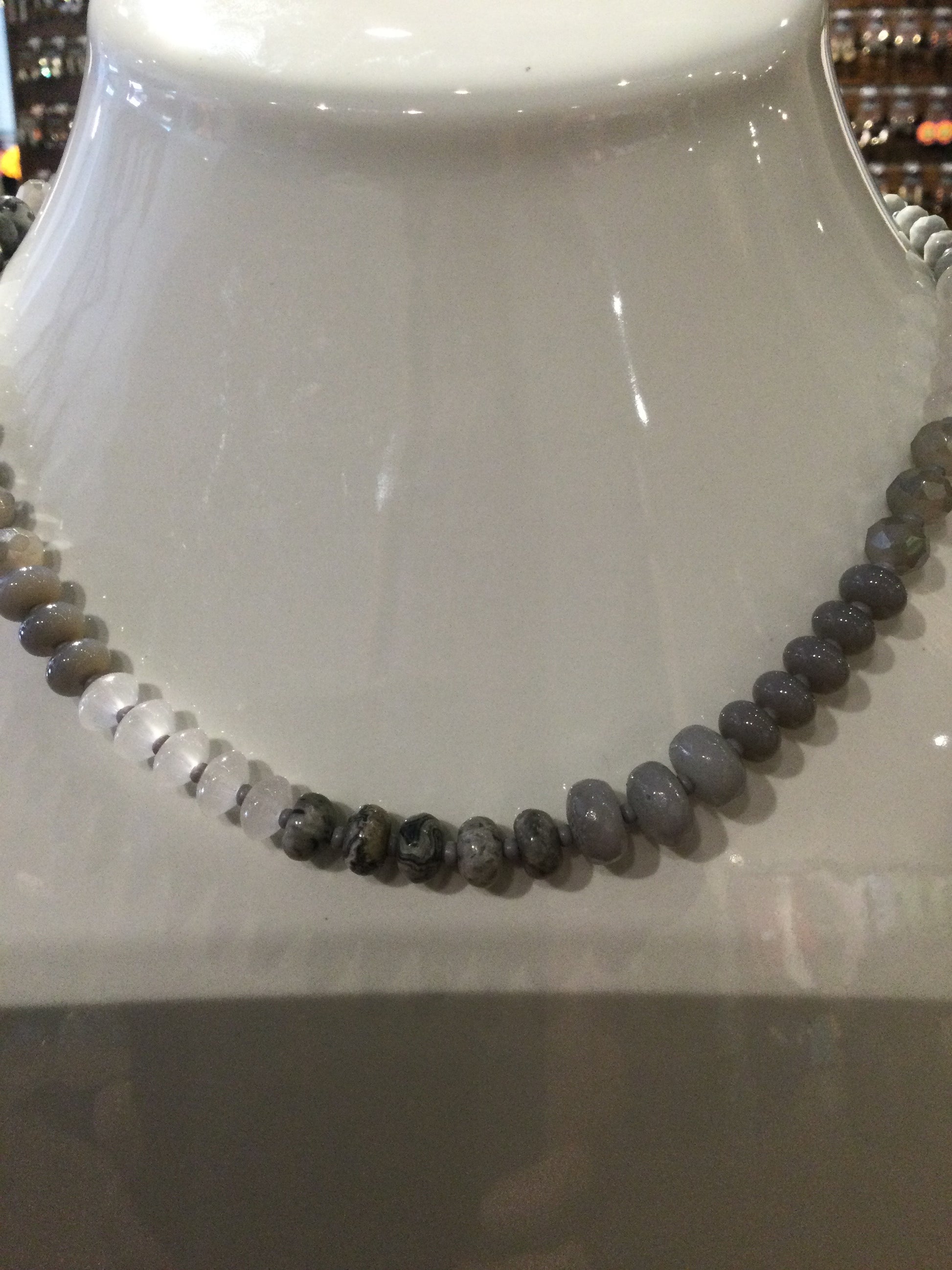 Grey Latte Necklace