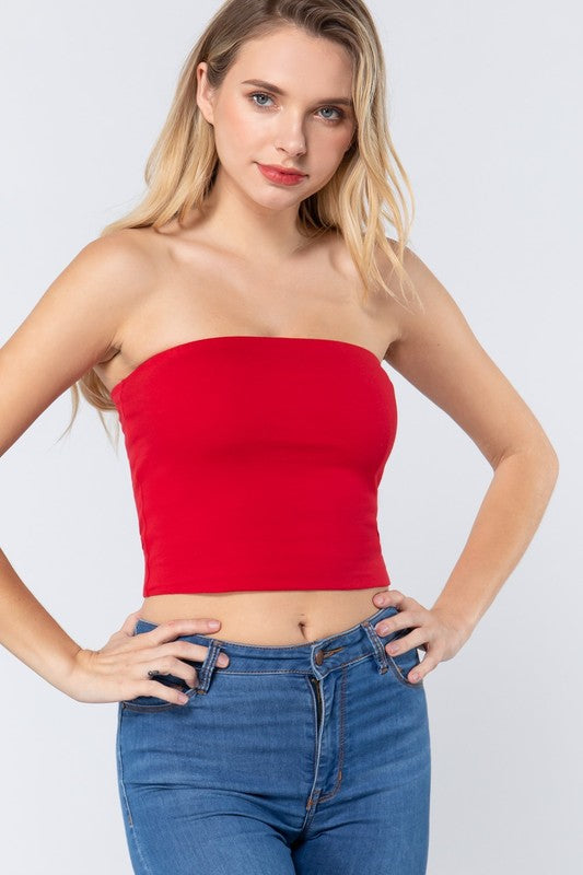 Tube Top - Bold Red