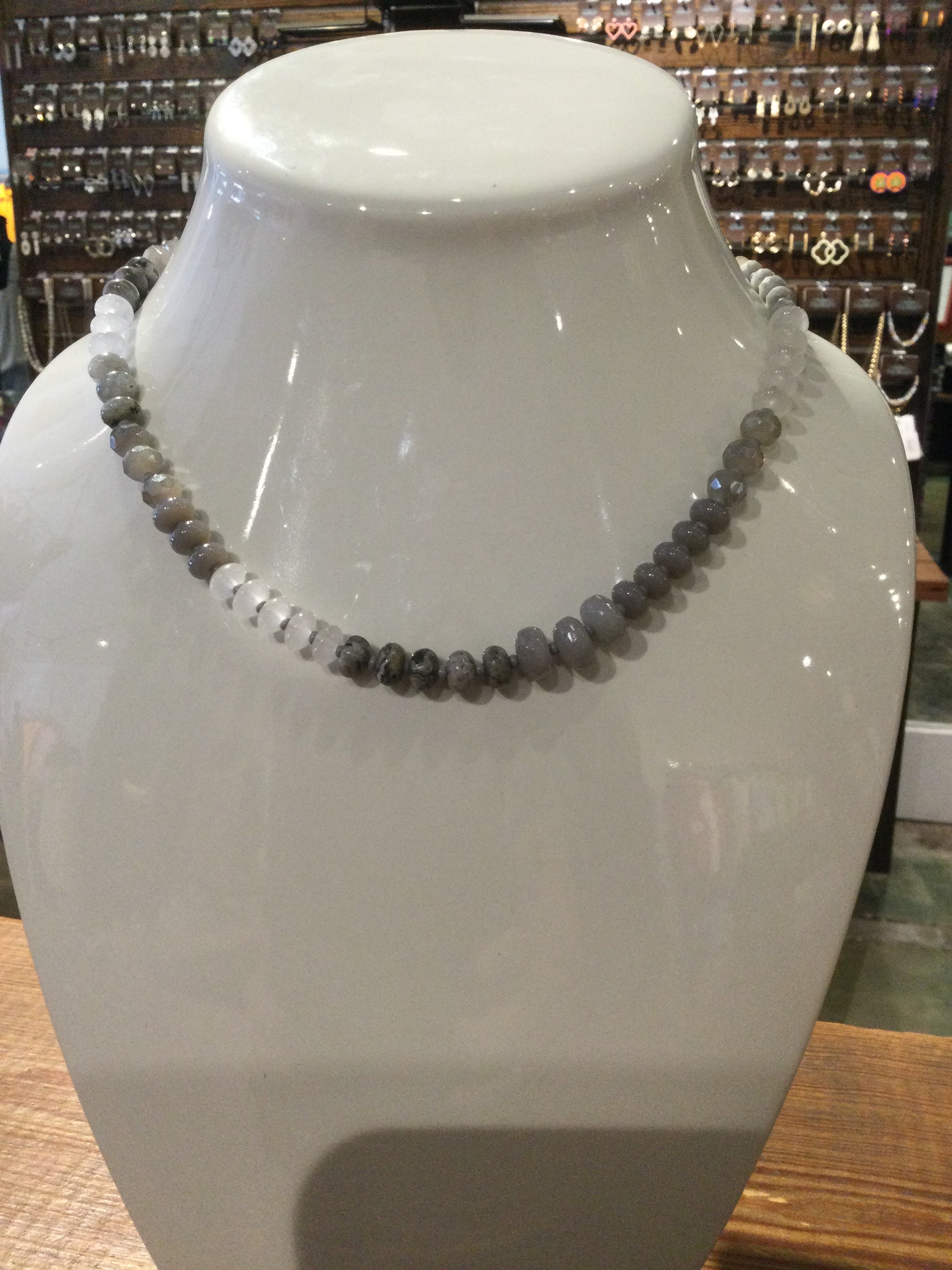 Grey Latte Necklace