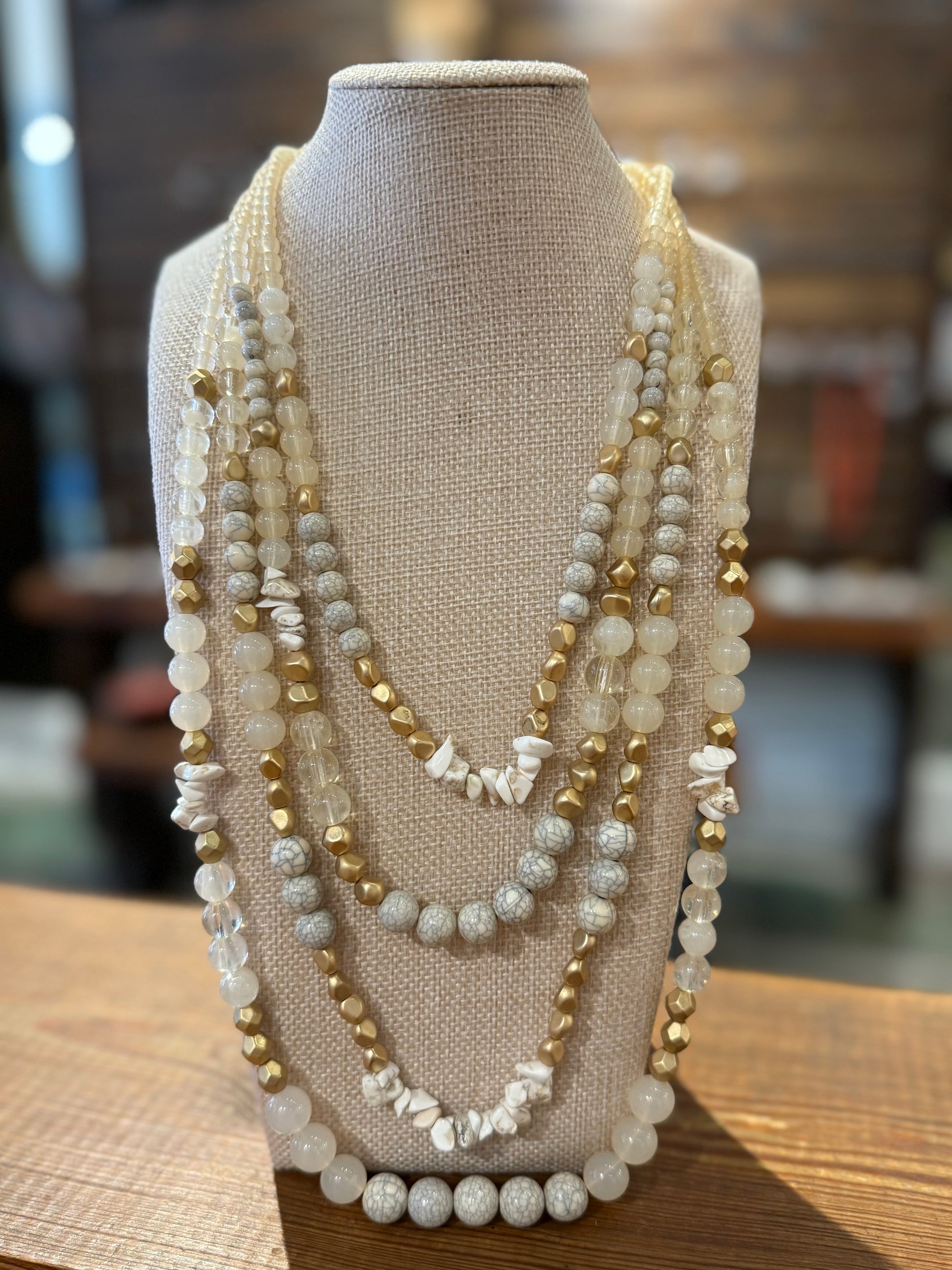 Big White Necklace