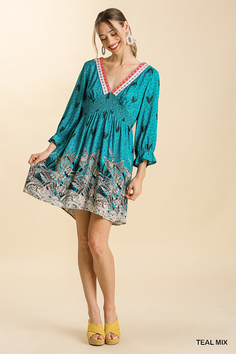 Abstract Sway - Teal