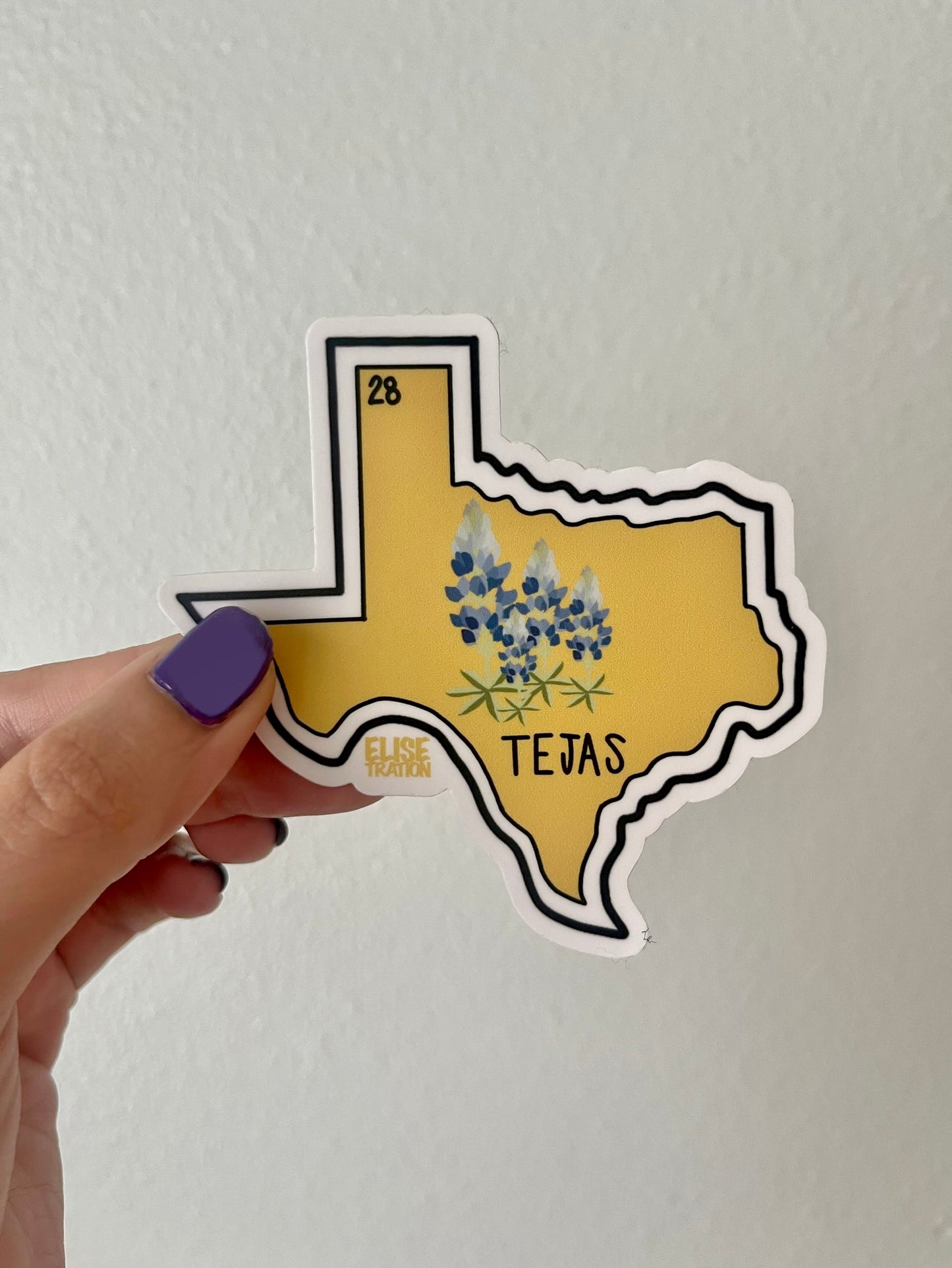 Yellow Tejas Sticker
