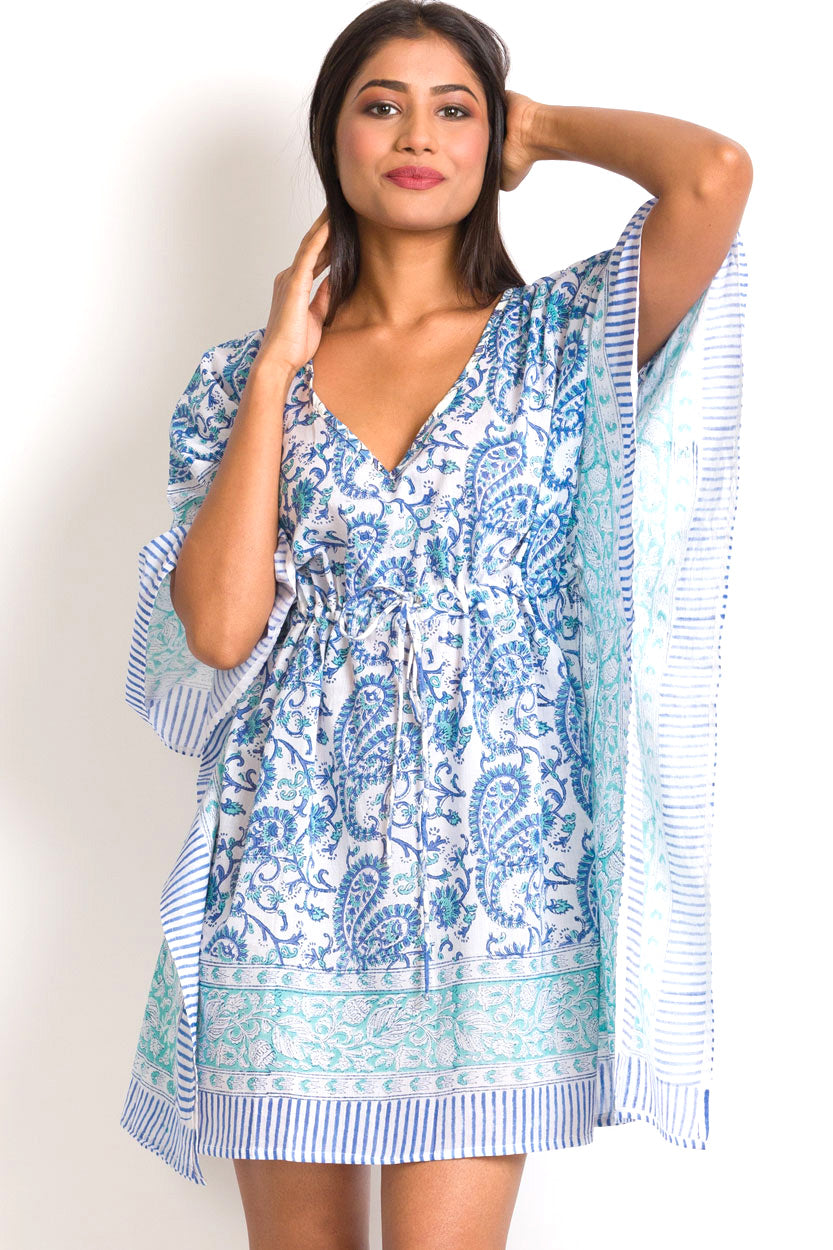 Beach Dreams Caftan Mini Dress - One Size