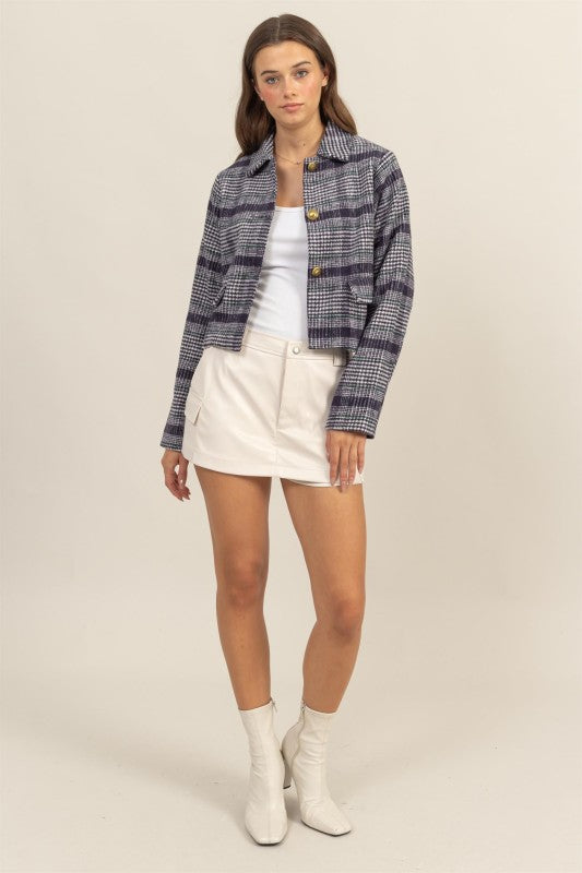 Heritage Plaid Jacket - Navy