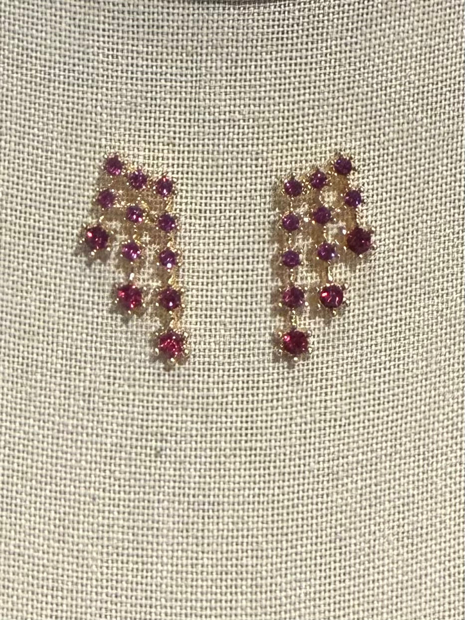 Fucsia Star Bursting Earrings