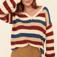 Stacked Sweater - Red Mix