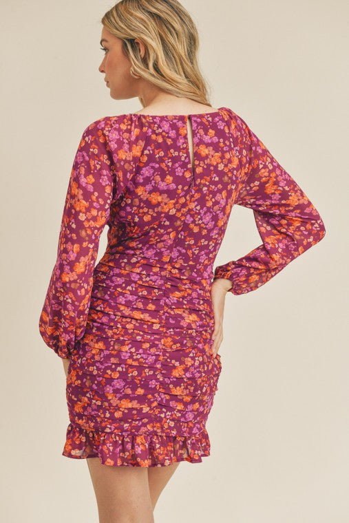 Sweetheart Mini Dress - Plum