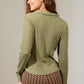 Collared Ribbed Knit - Olive