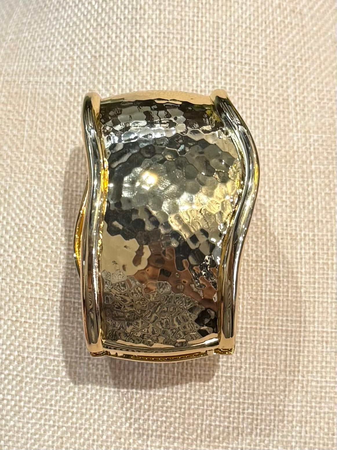 Wavy Hammered Golf Cuff