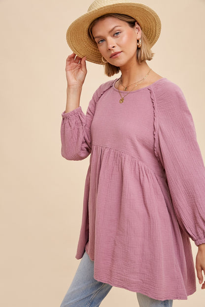 Raglan Tunic - Sugar Plum