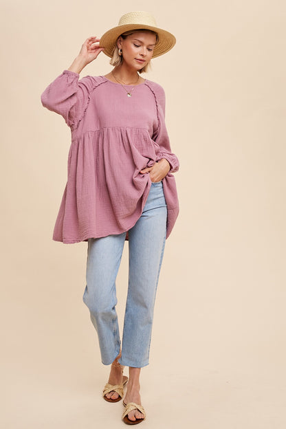 Raglan Tunic - Sugar Plum