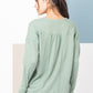 Casual Comfy Waffle Knit - Sage