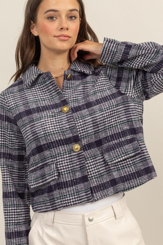 Heritage Plaid Jacket - Navy
