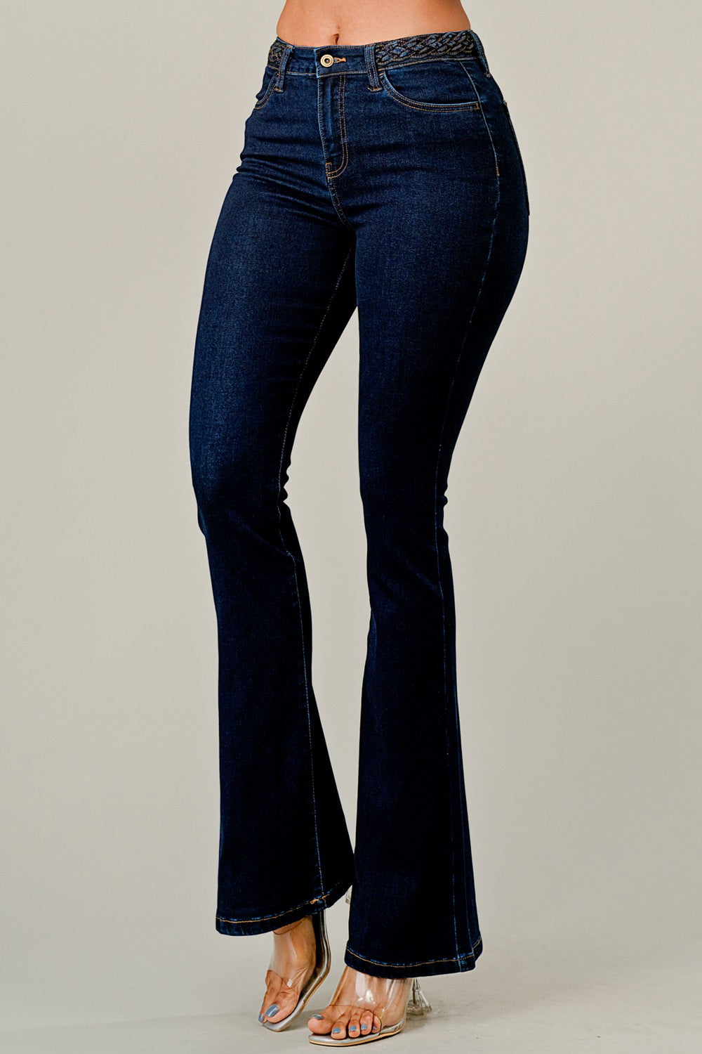 Blue Wash Flare Jeans