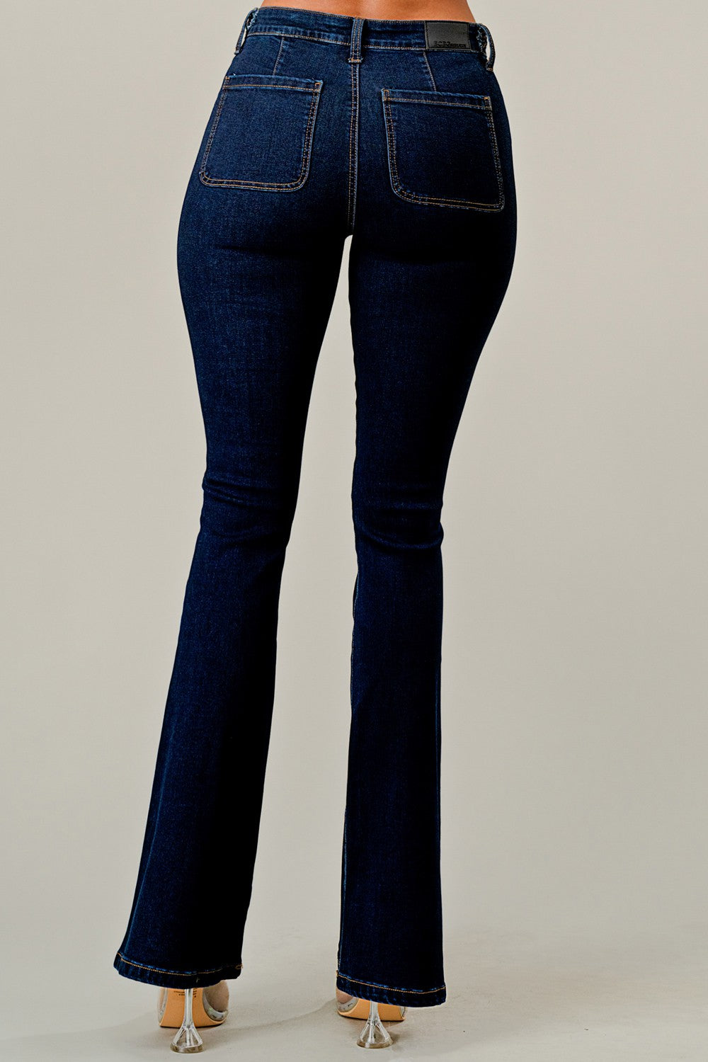 Blue Wash Flare Jeans