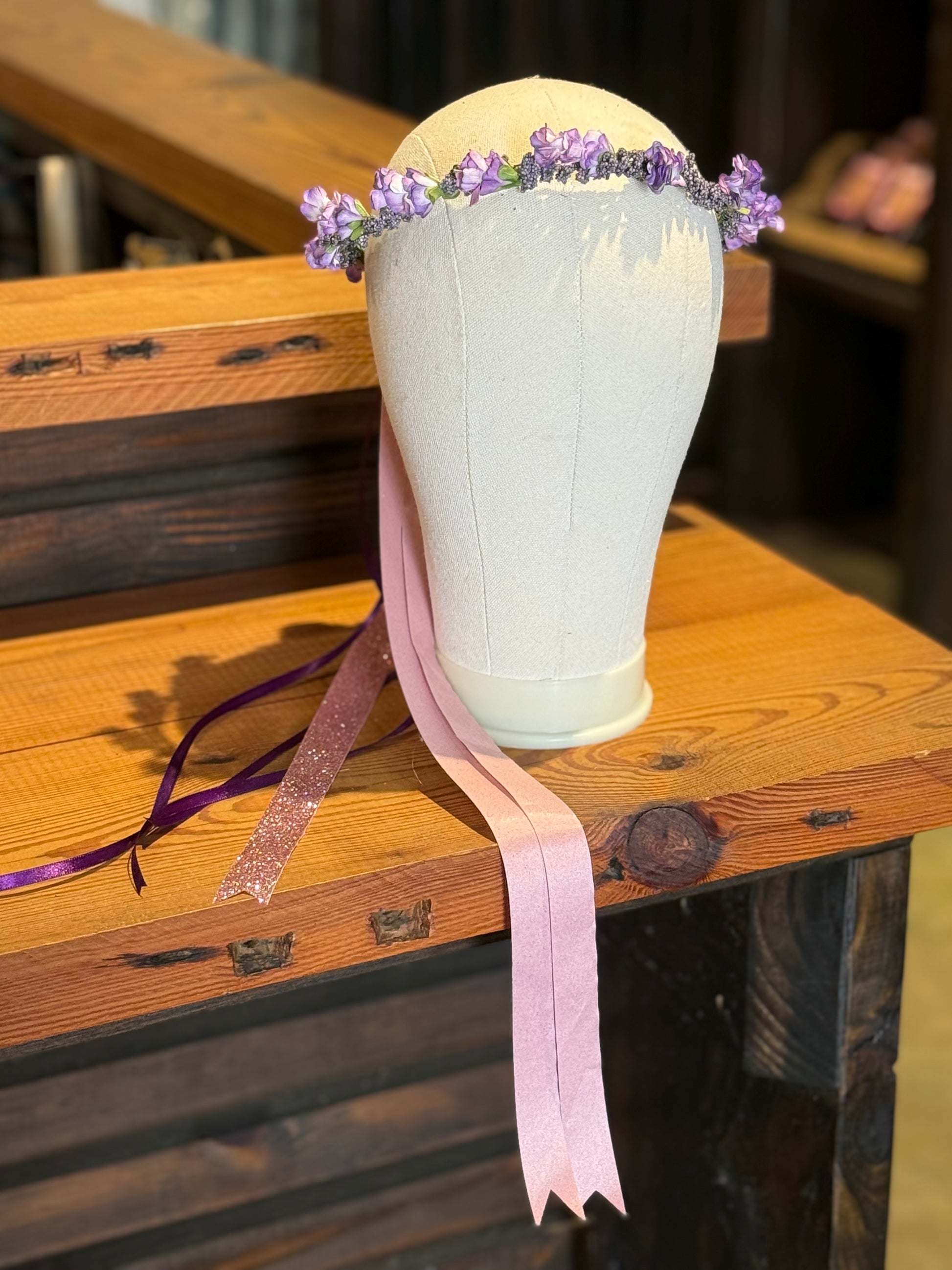 Purple Flower Crown