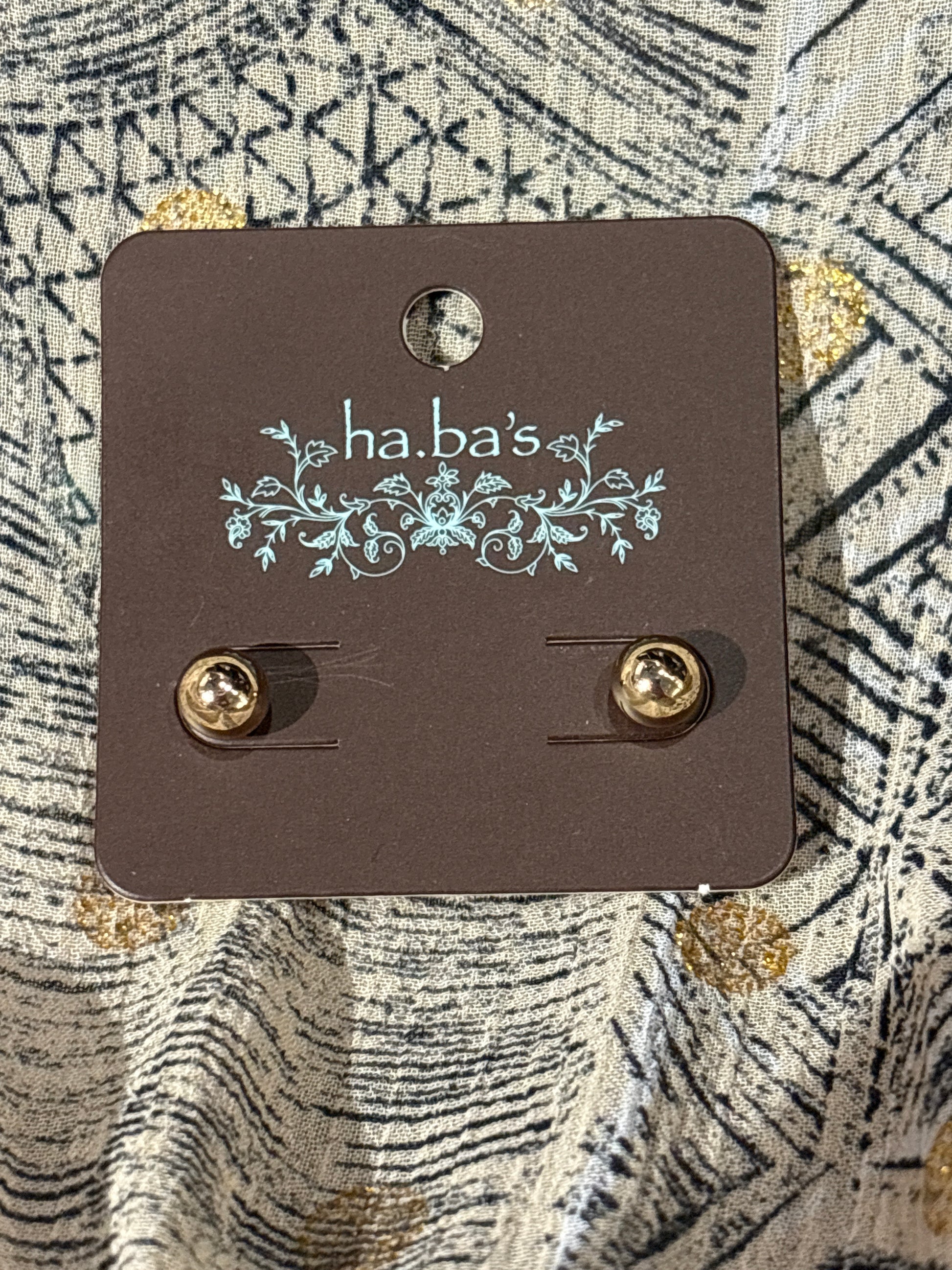 Little Gold Stud Earrings