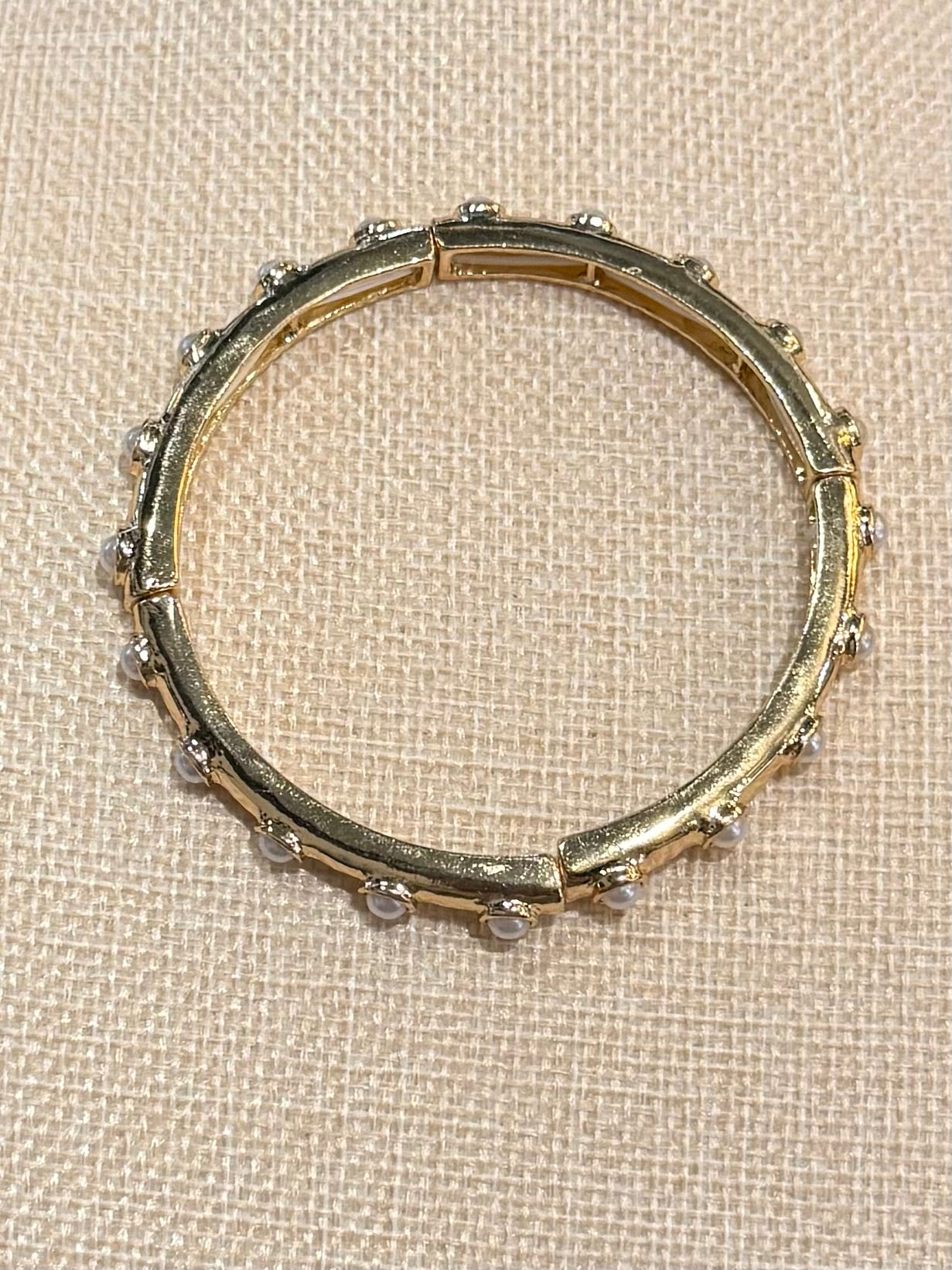 Pearl Detailing Stretch Bracelet