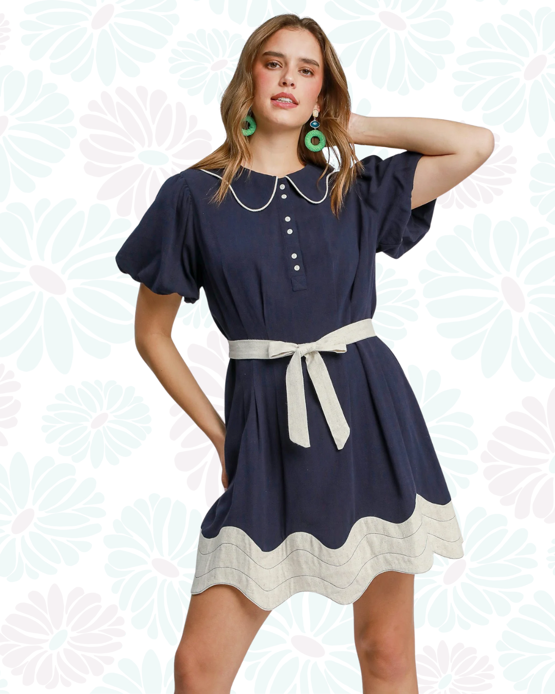 The Penelope Mini Dress - Navy
