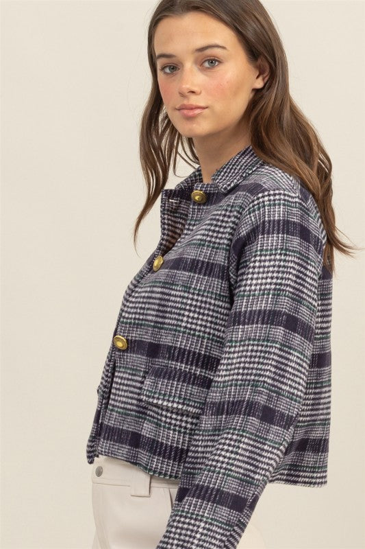 Heritage Plaid Jacket - Navy