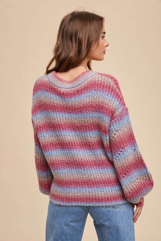 Tidepool Gradient Knit - Pink