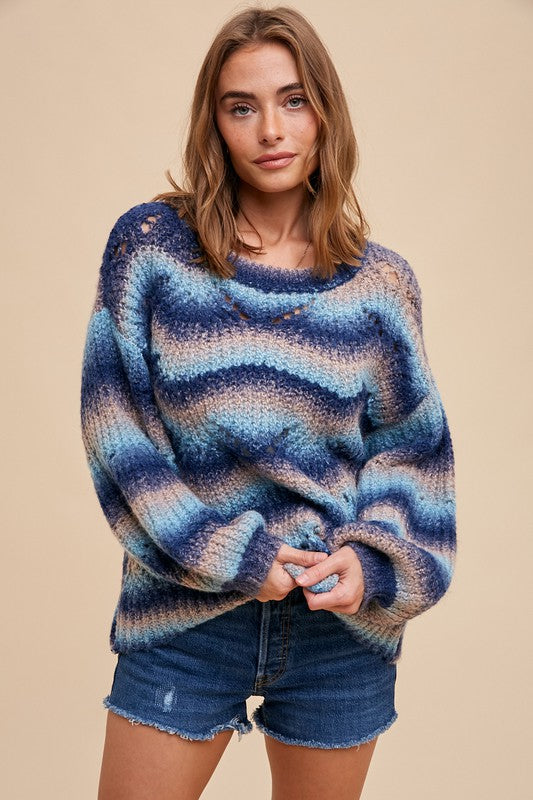 Tidepool Gradient Knit - Blue