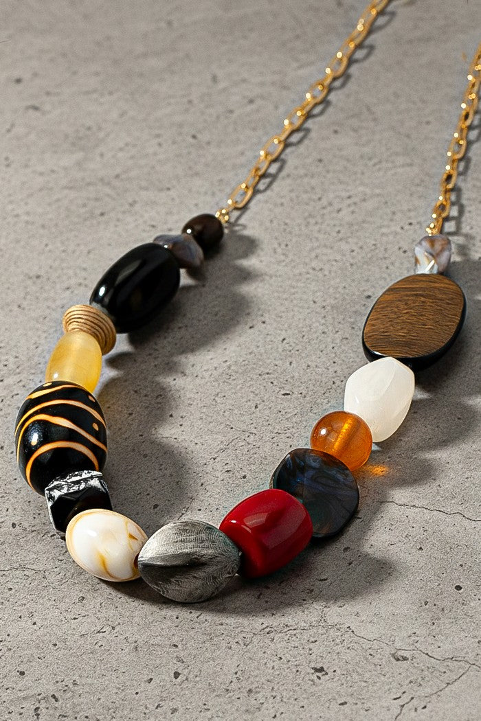 Oversize Beaded Statement Necklace