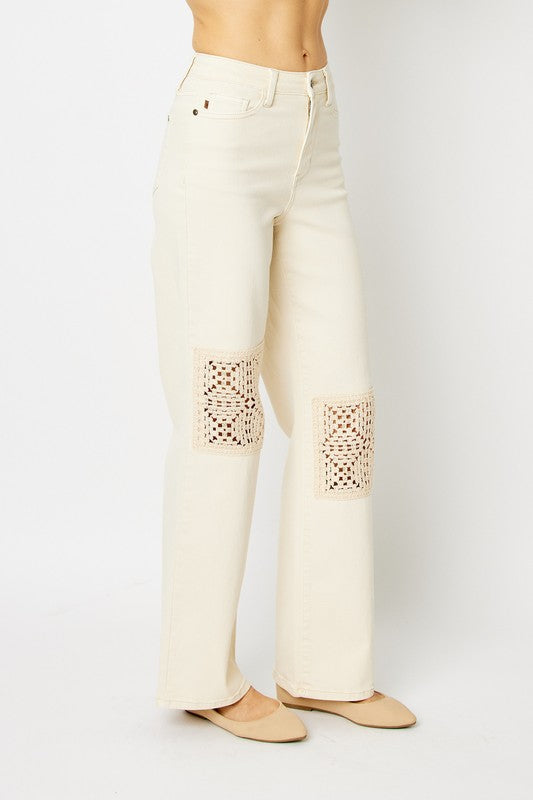 Judy Blue Crochet Jeans