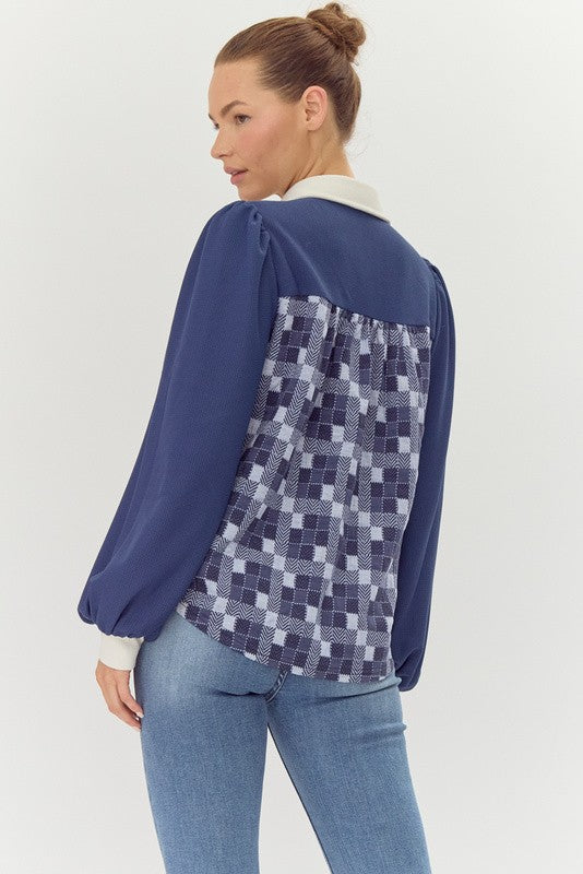 Checkmate Top - Blue