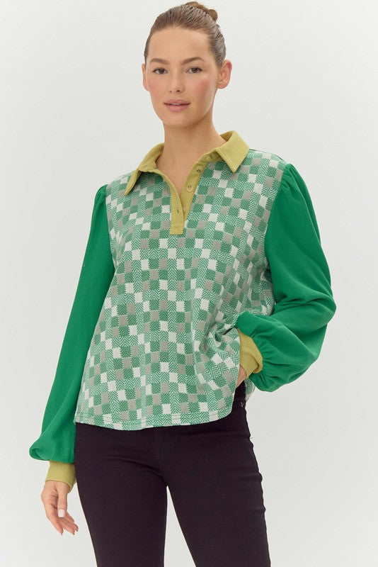 Checkmate Top - Green