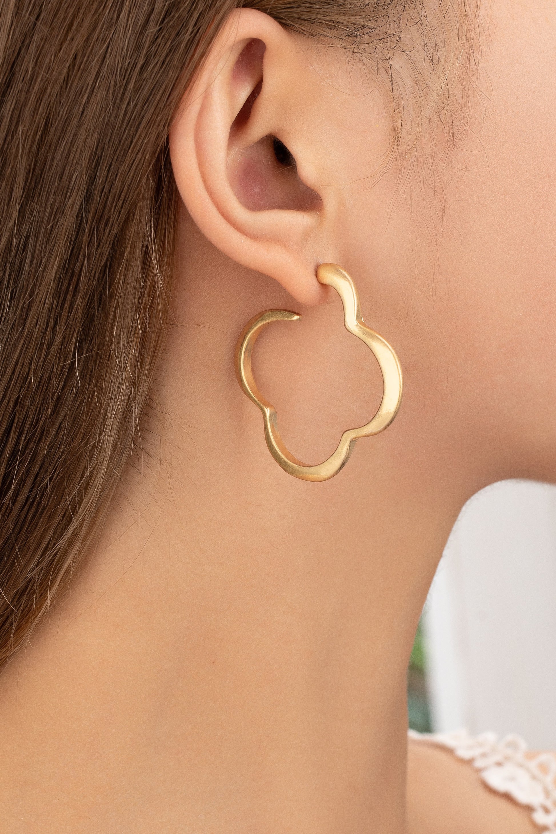Clover Hoop Earrings