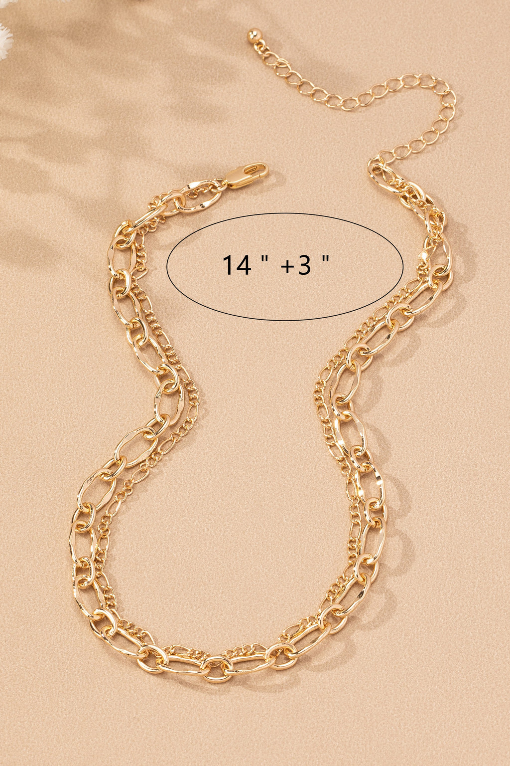 Gold Chunky & Delicate Layer Necklace
