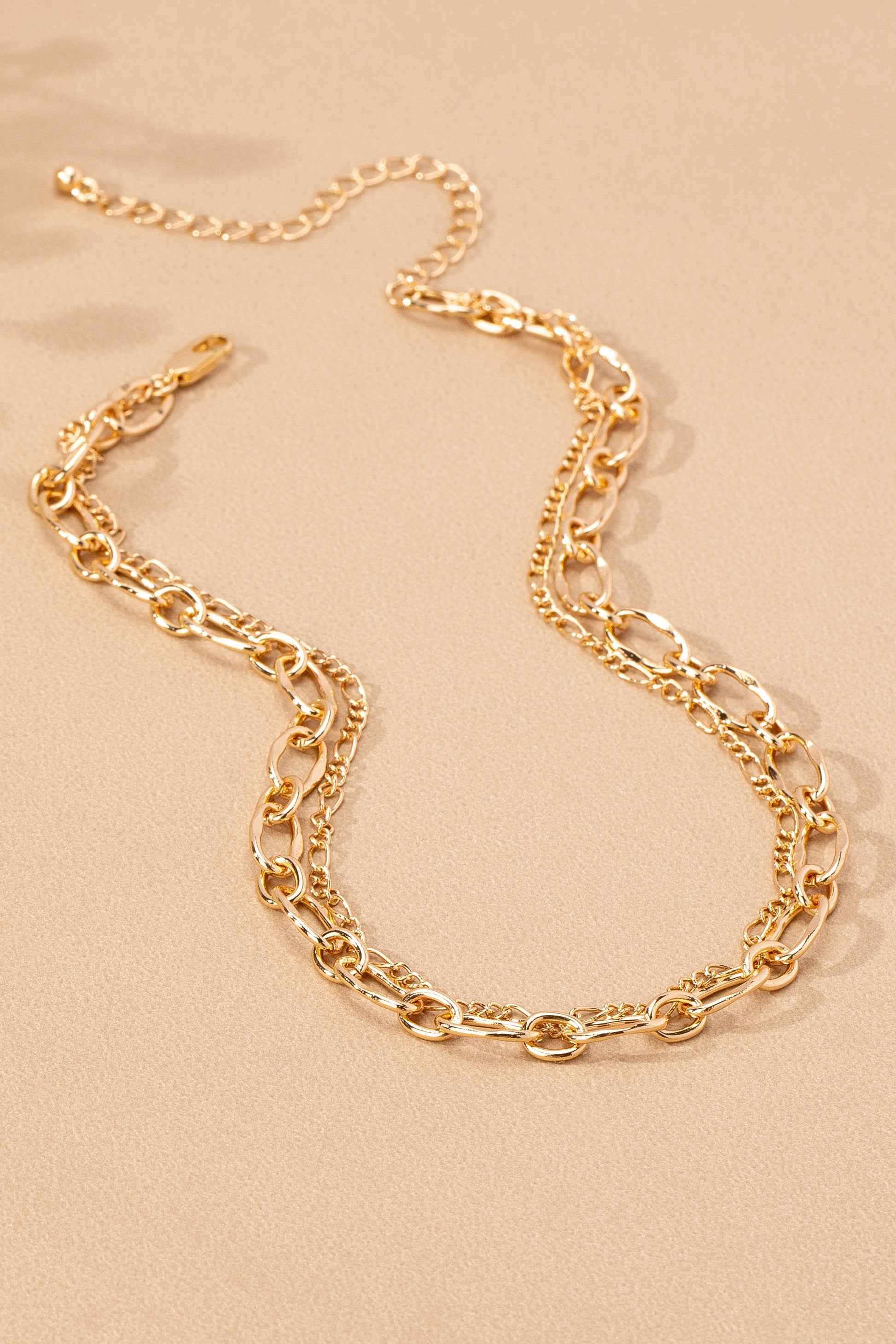 Gold Chunky & Delicate Layer Necklace