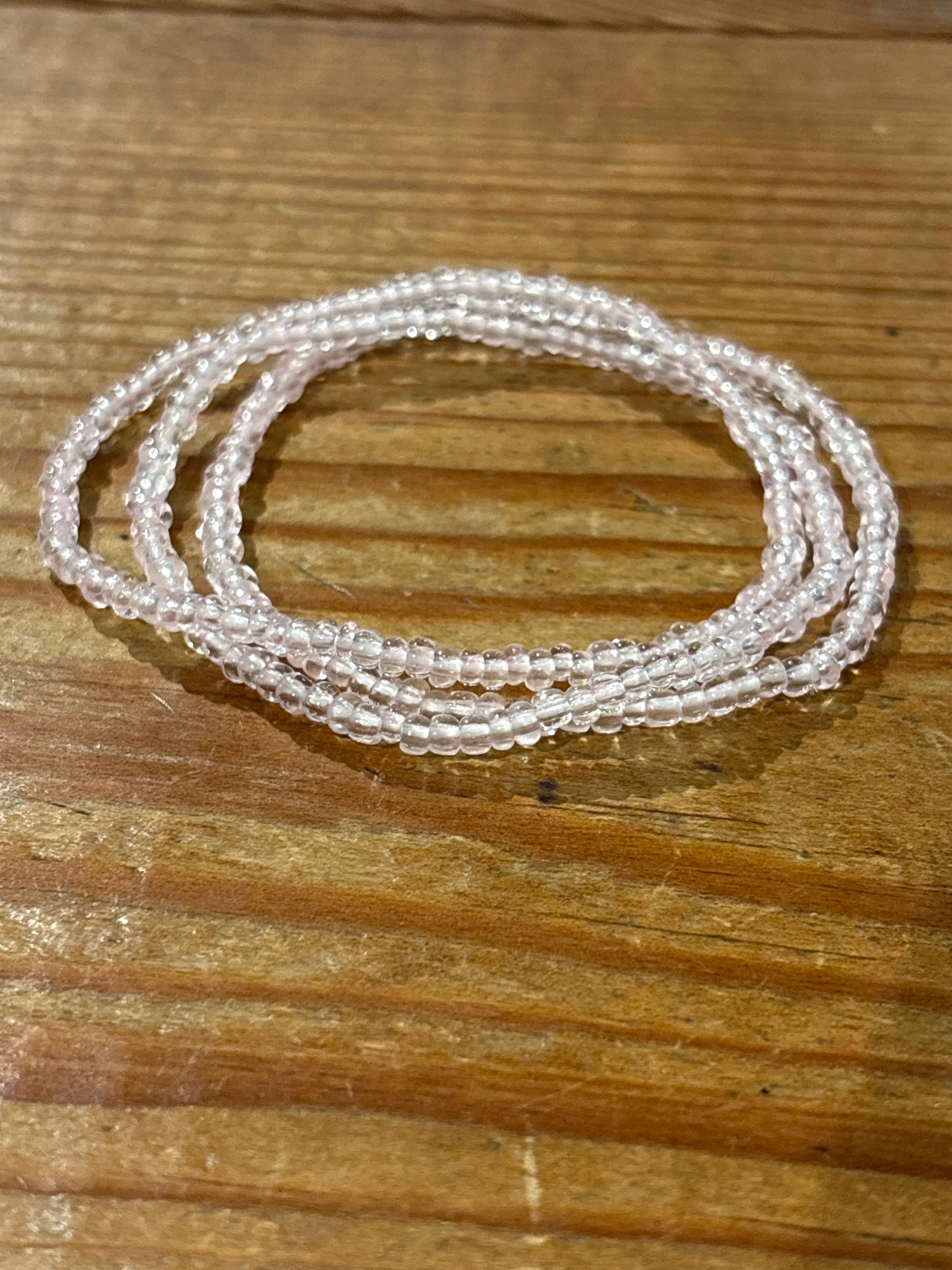 Set Seed Bead Bracelet - Blush