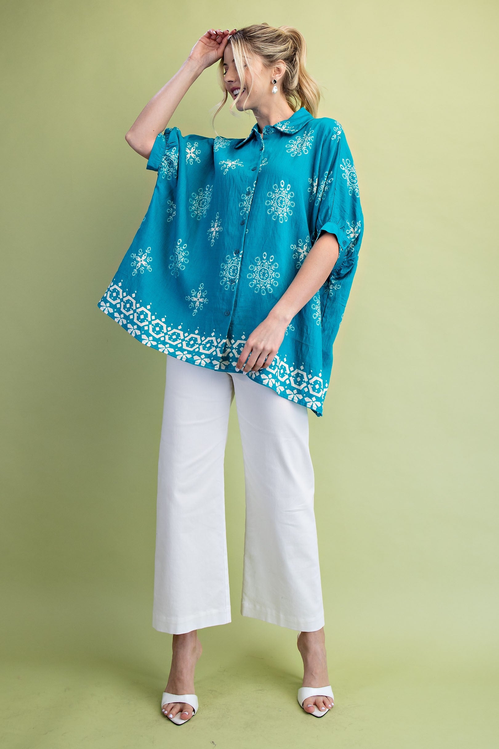 Trips to Tahiti Button Down