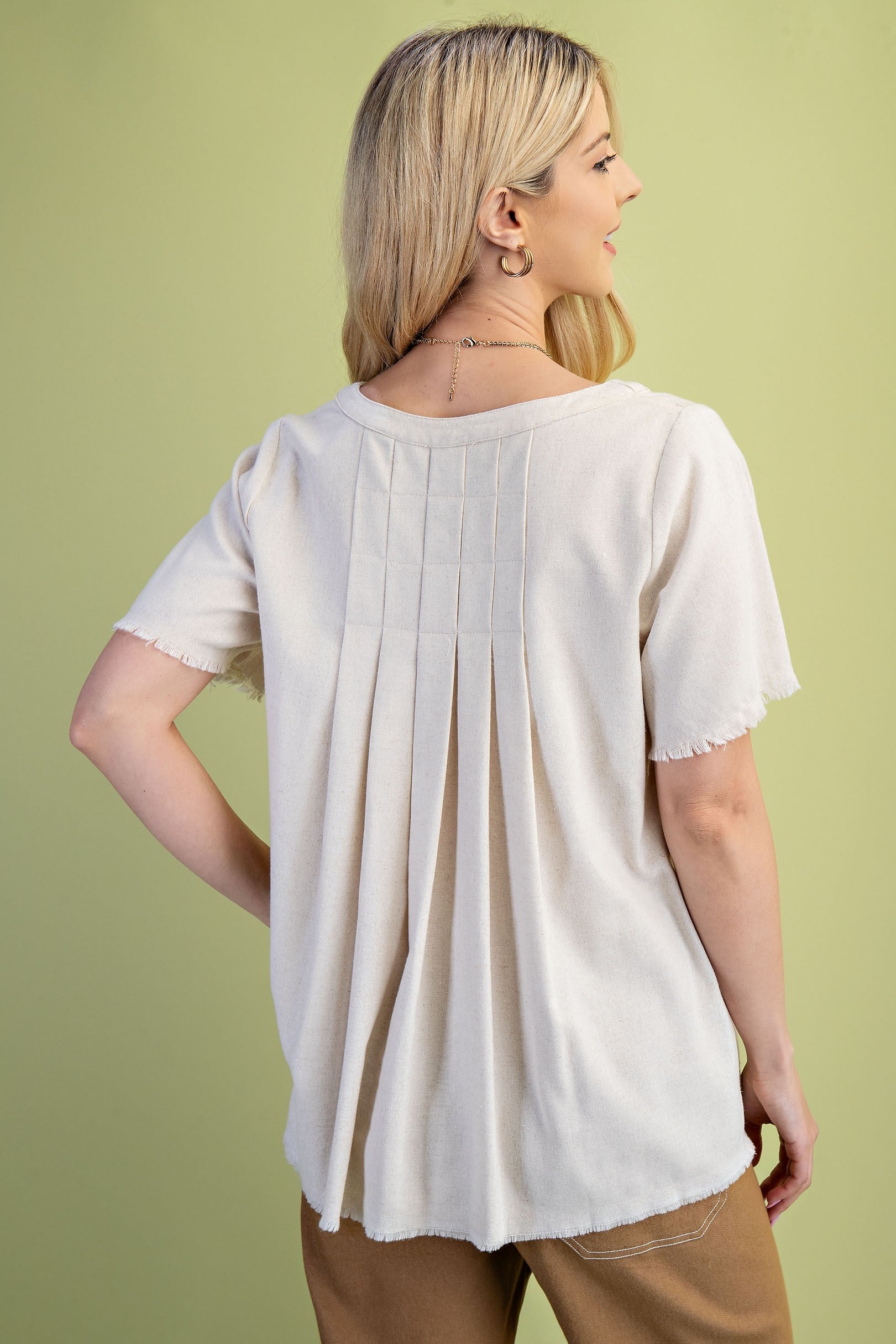 Linen Raw Edges - Oatmeal