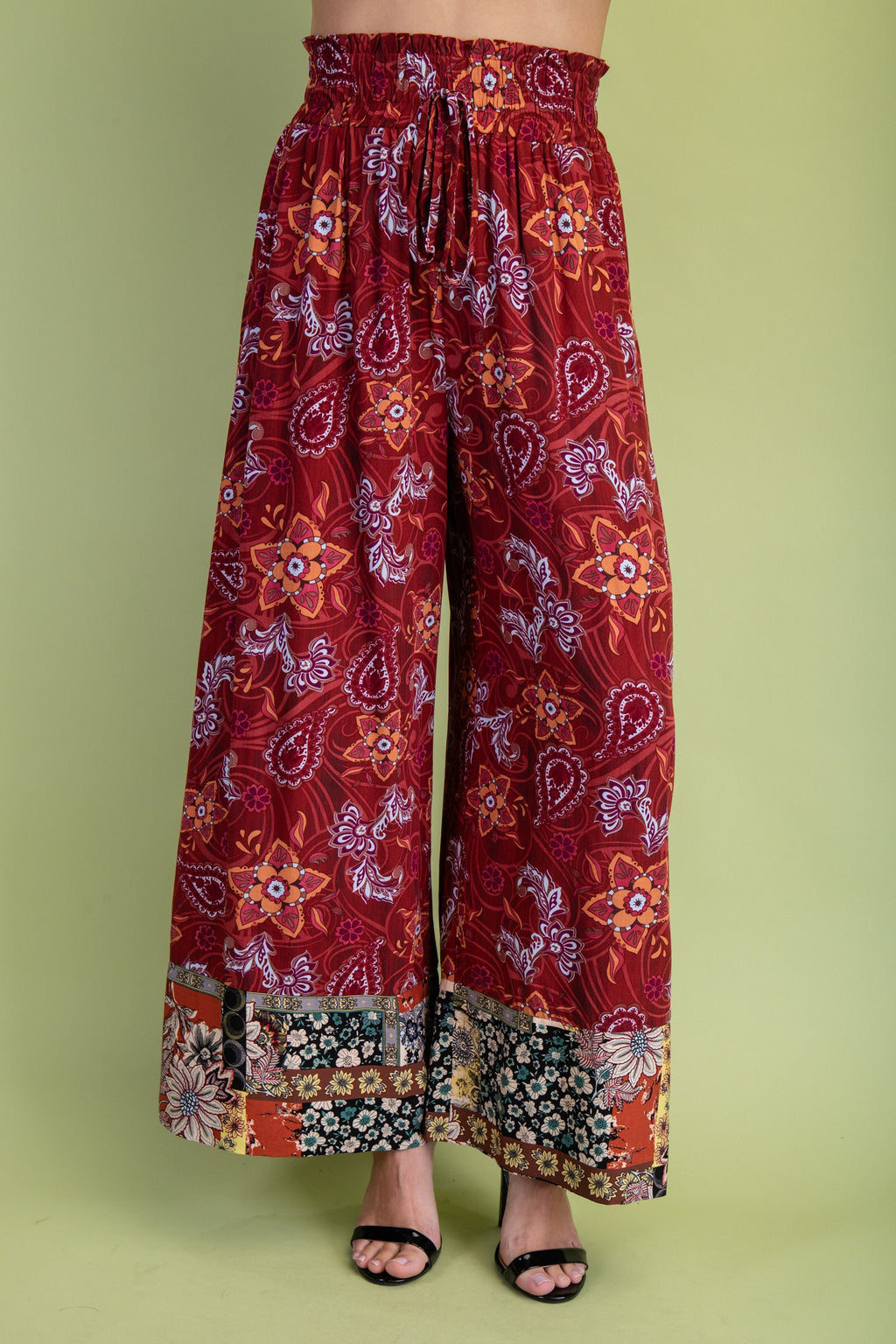 Around The World Pants - Marsala