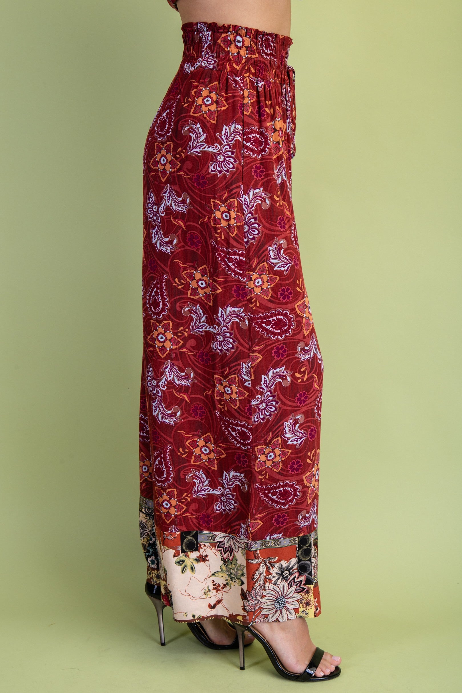 Around The World Pants - Marsala