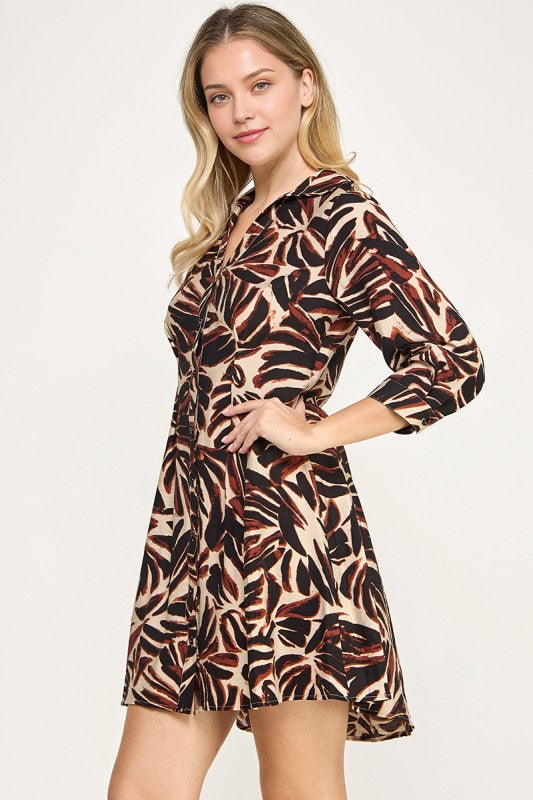 Harbor Dress - Brown