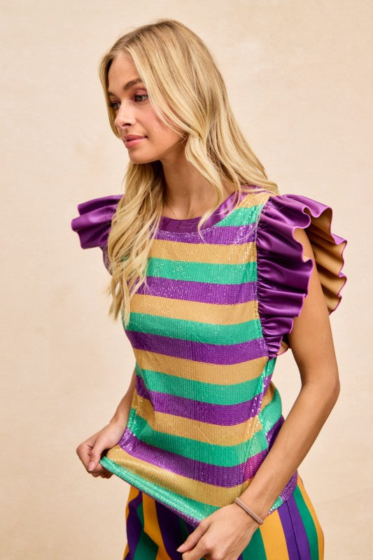 On The Route Ruffle Top *PRE-ORDER*