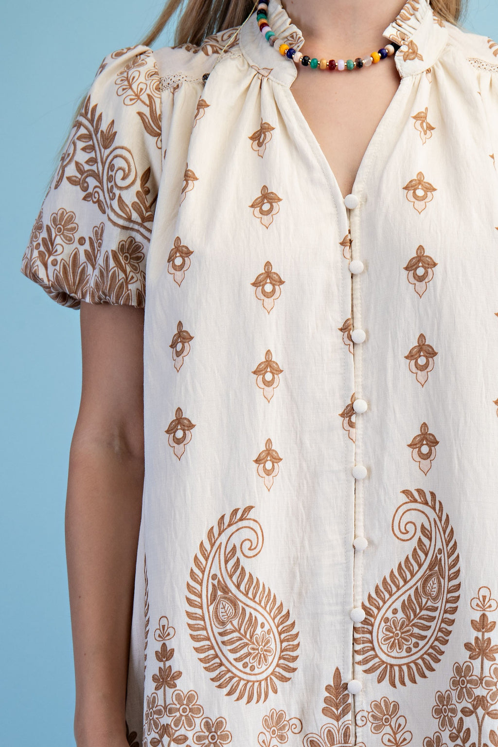 Seawall Stroll Dress - Tan Mix