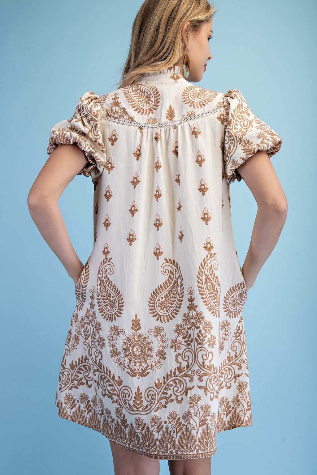 Seawall Stroll Dress - Tan Mix