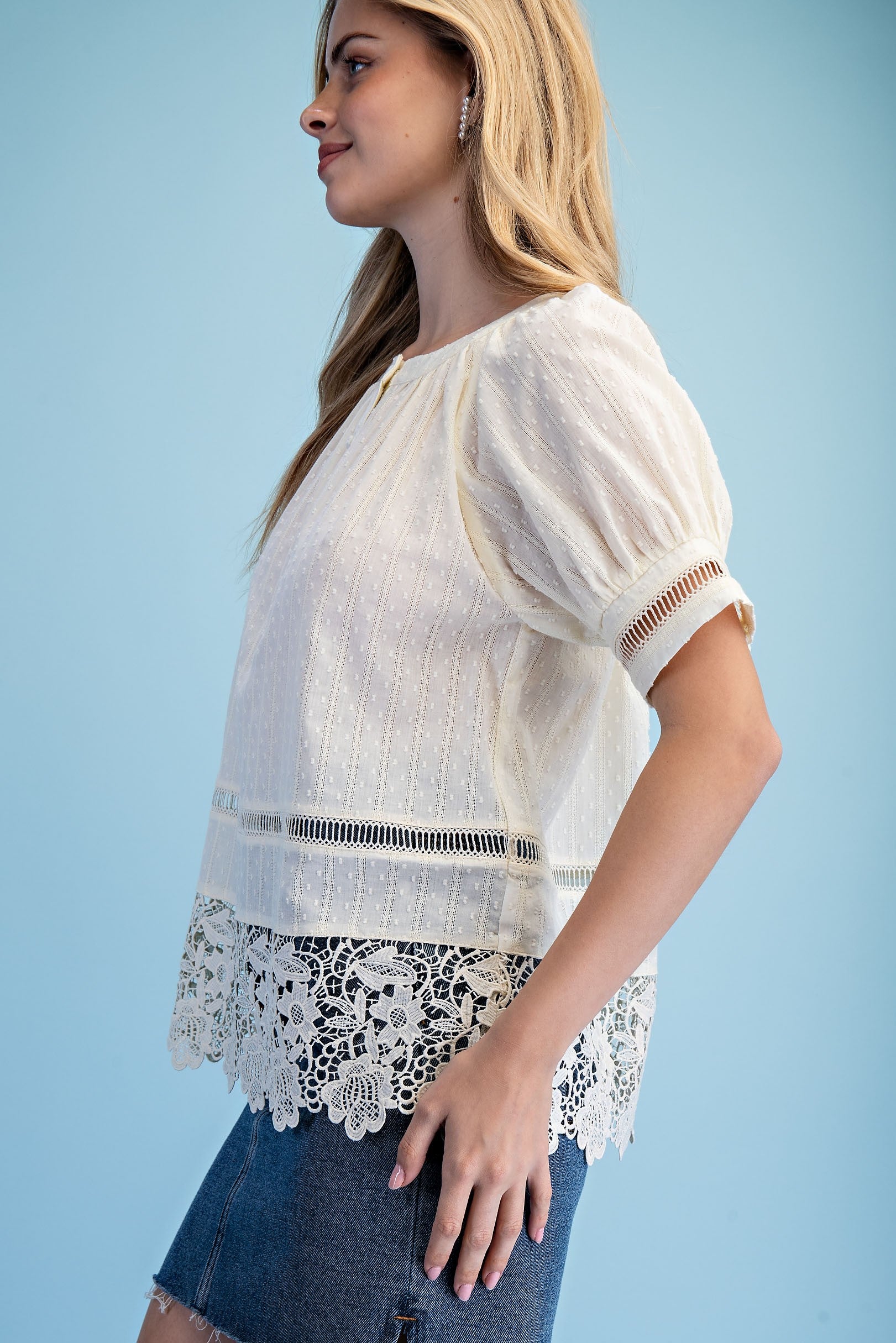 Breezy Lace Blouse