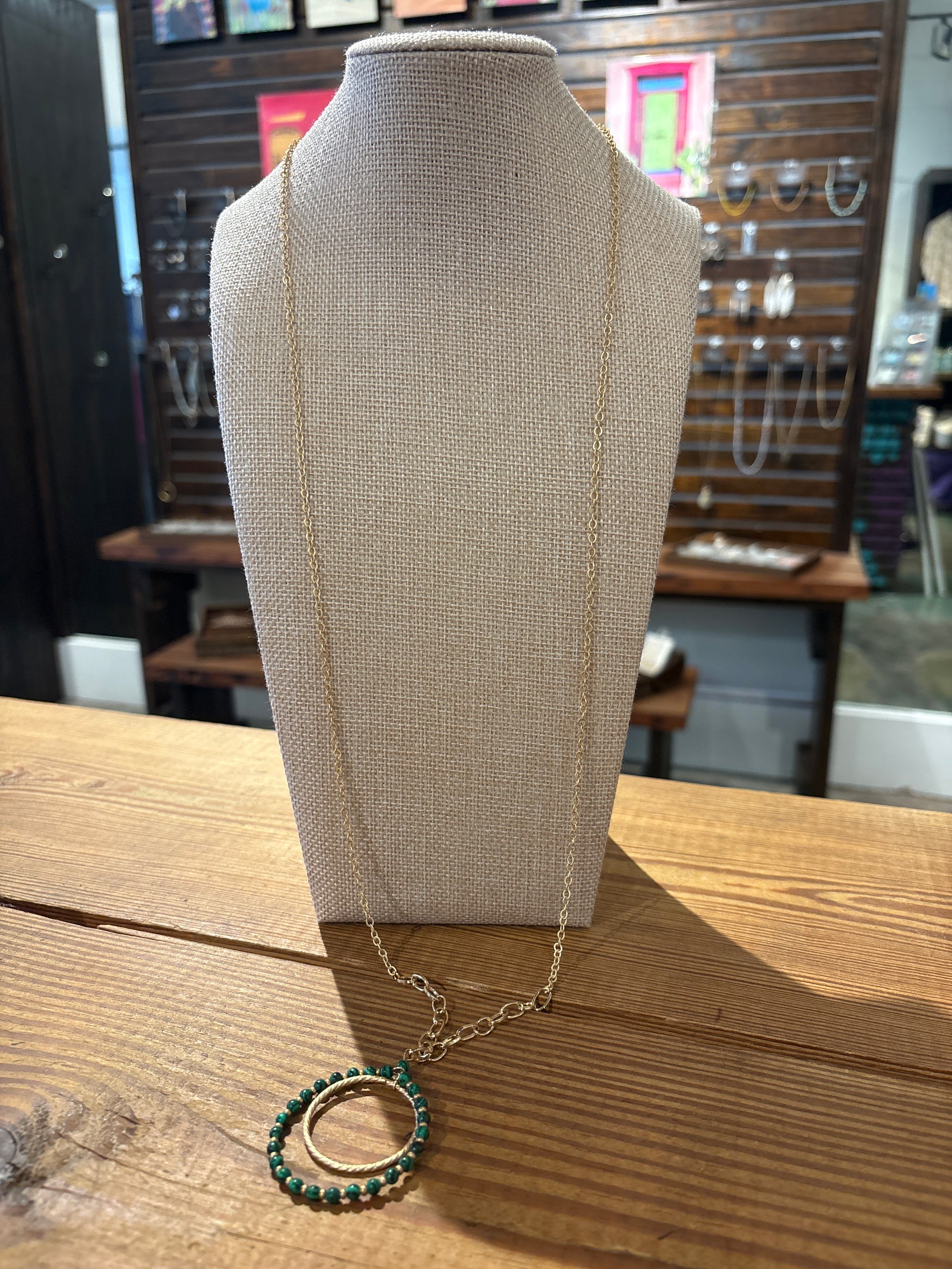 Green Grass Long Necklace