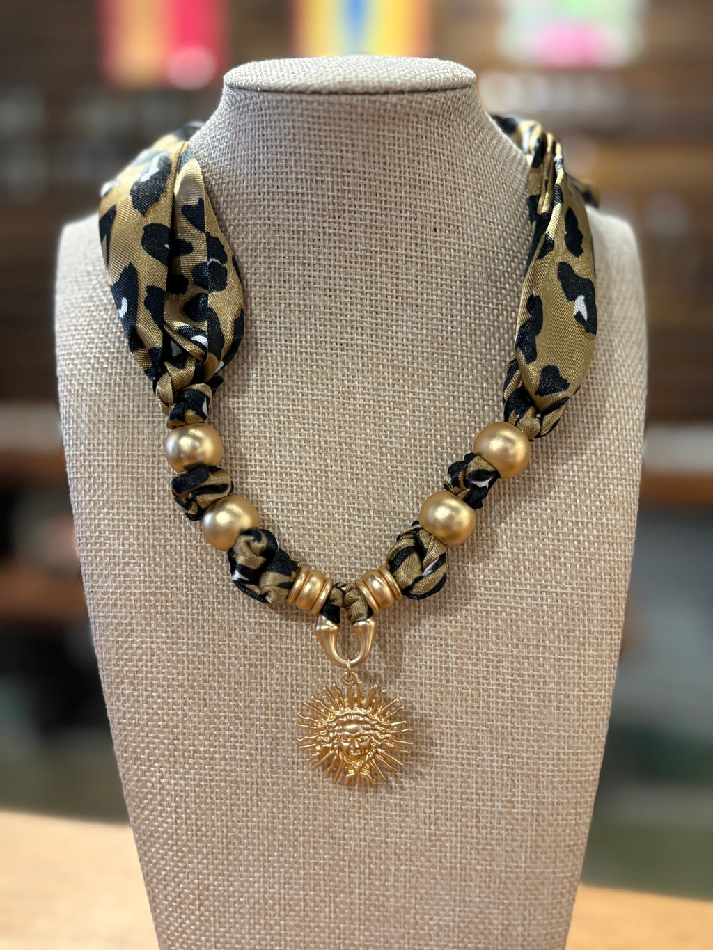 Cheetah Girl Bandana Necklace