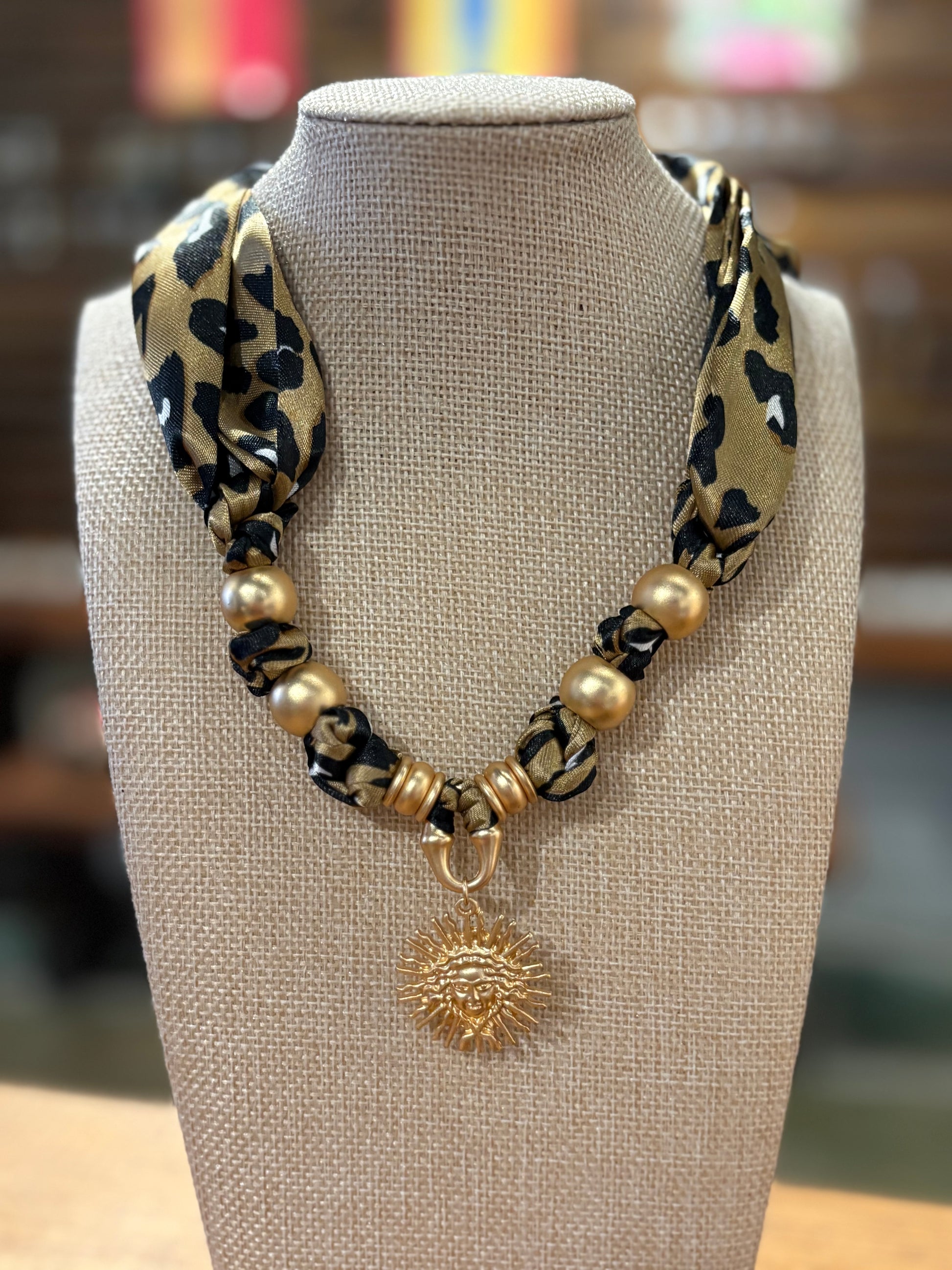 Cheetah Girl Bandana Necklace