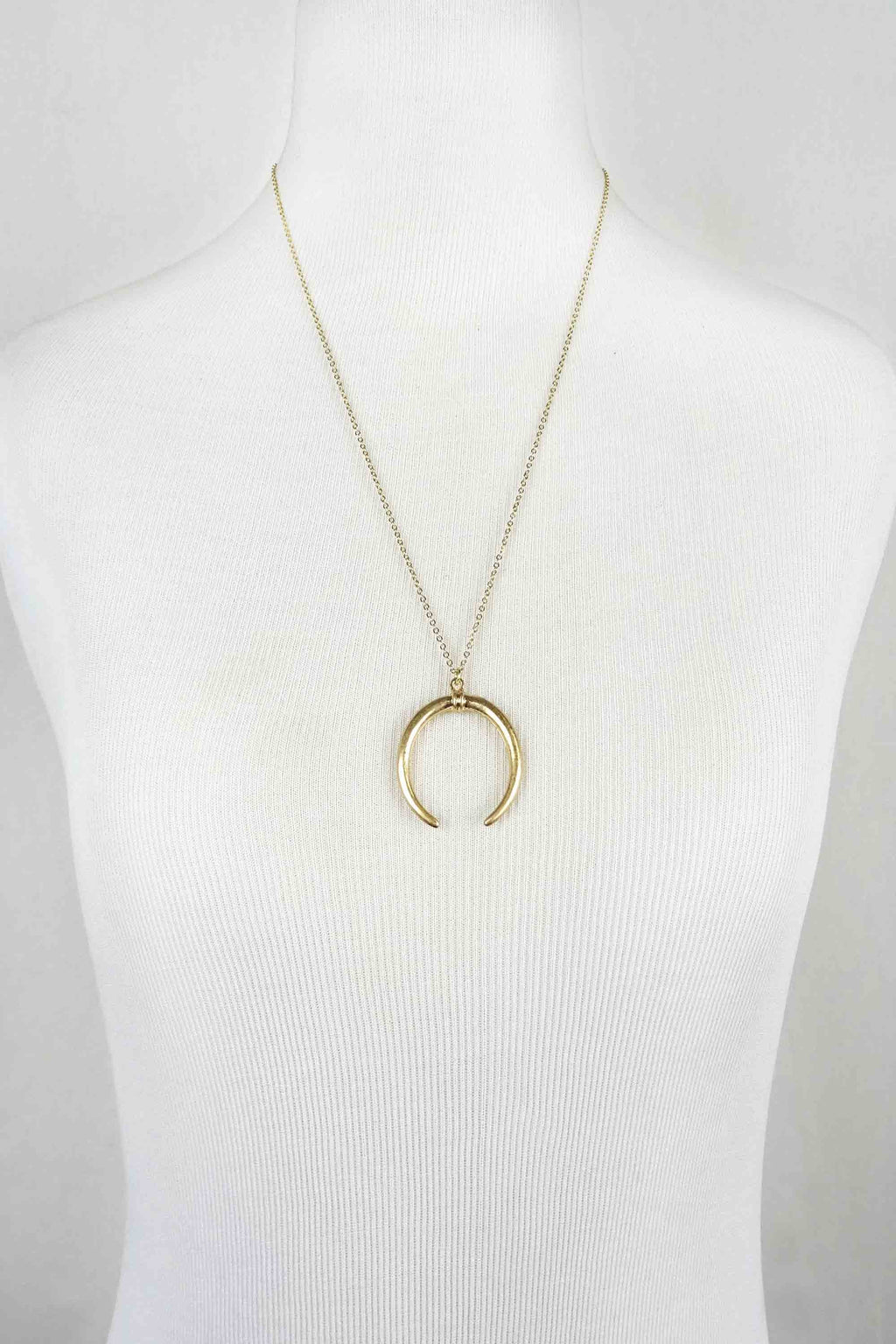 Crescent Pendant Necklace