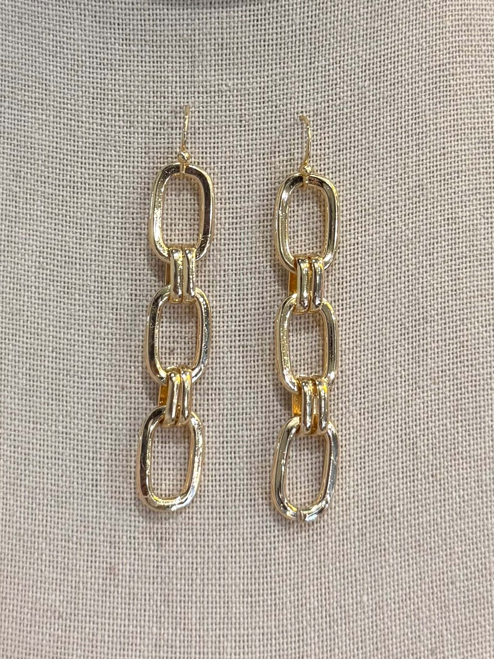 Gold Links Earrings