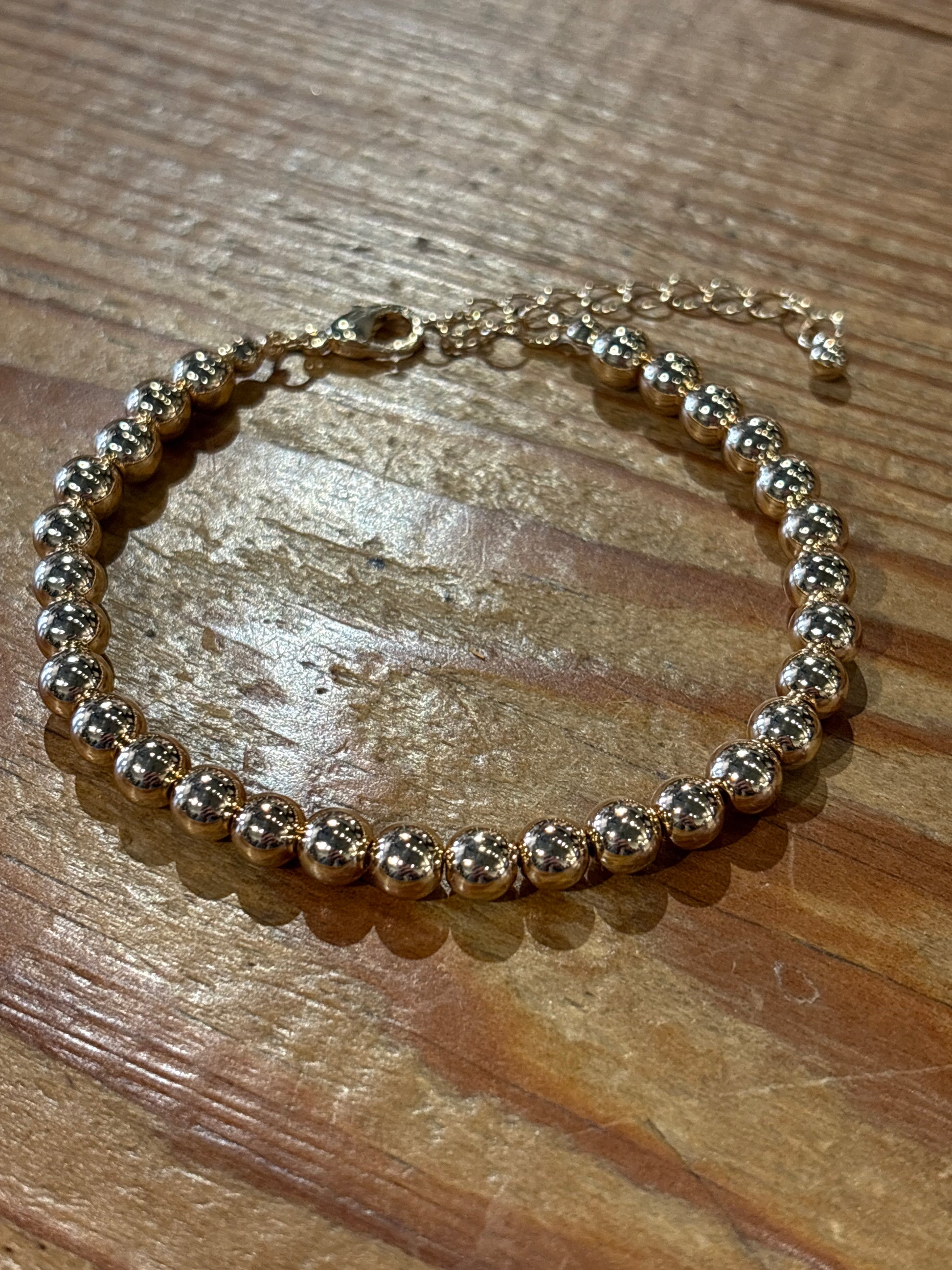 Toggle Clasp Gold Chain Bracelet